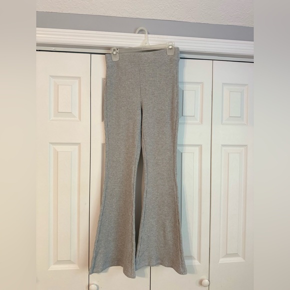 aerie Pants - Aerie Waffle Knit Flare Pants, Small